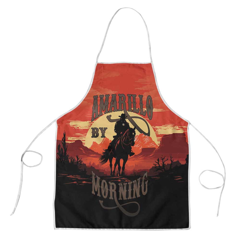 Rodeo Cowboy Apron Amarillo By Morning - Wonder Print Shop