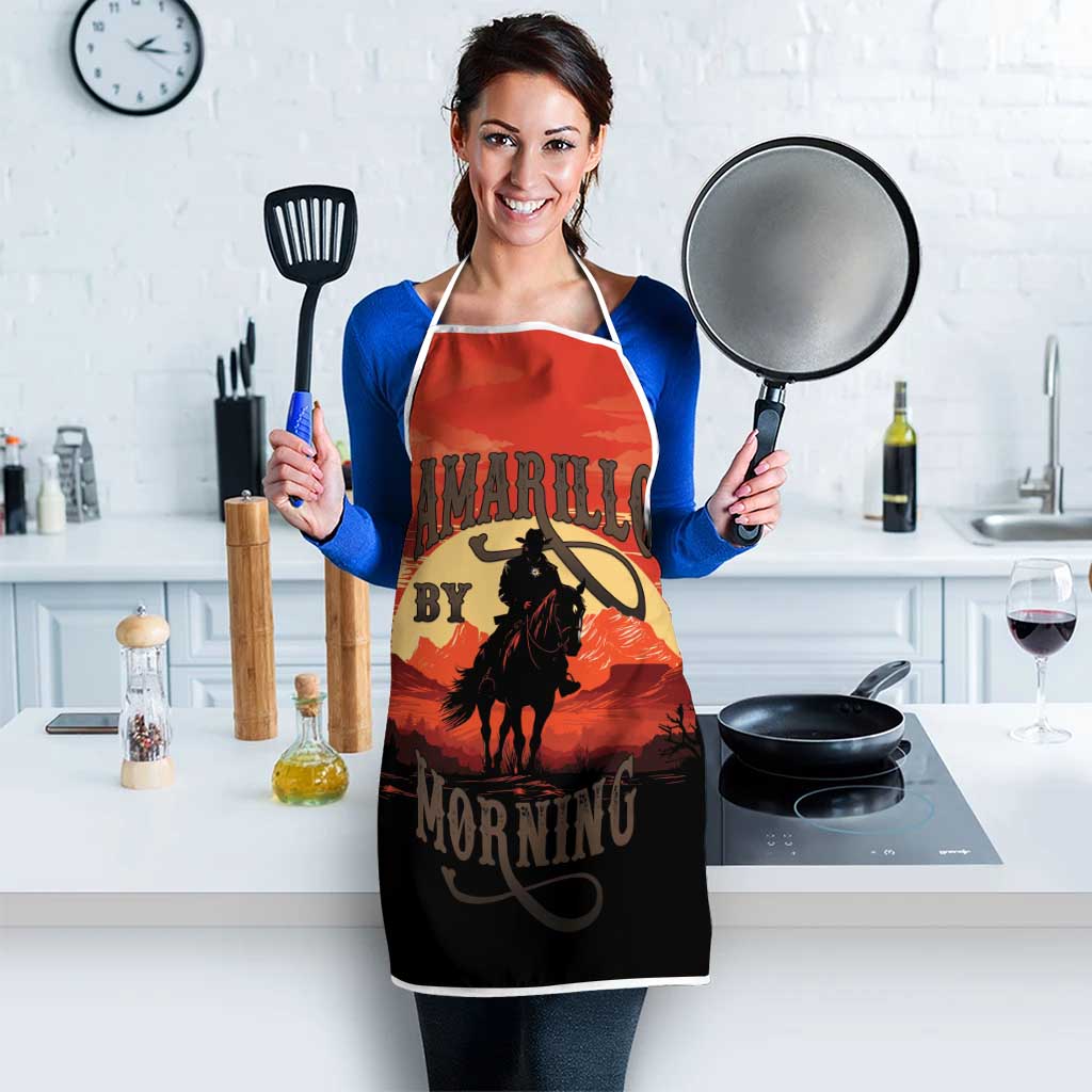 Rodeo Cowboy Apron Amarillo By Morning - Wonder Print Shop