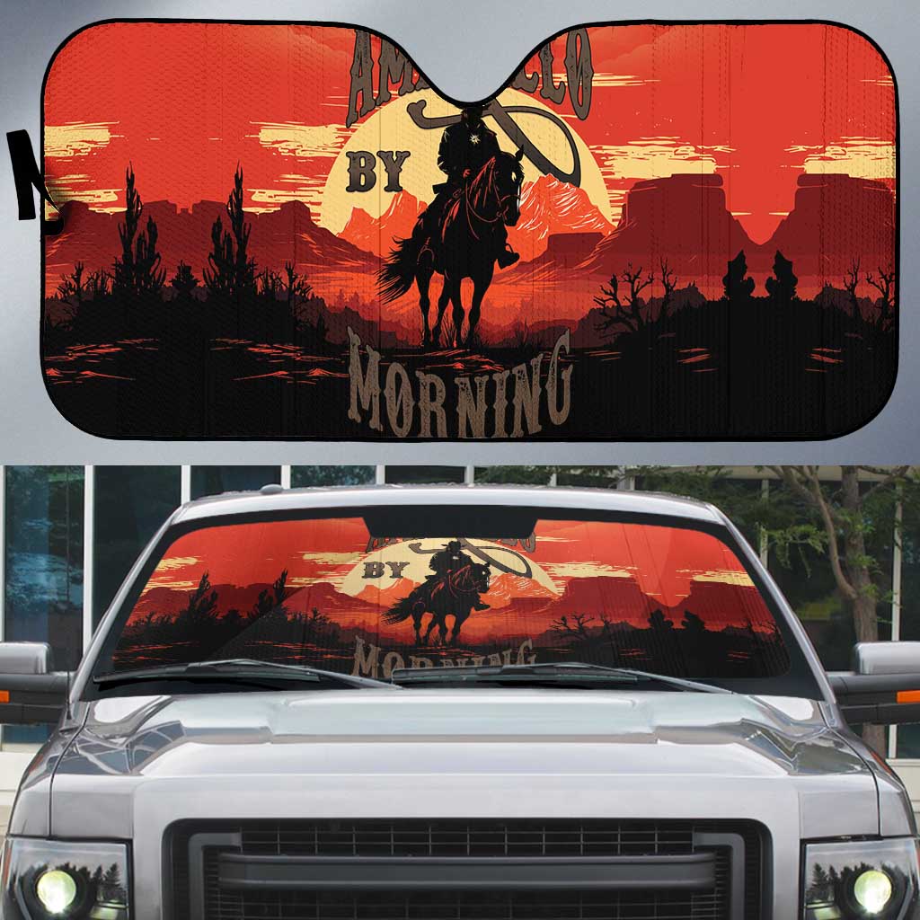 Rodeo Cowboy Auto Sun Shade Amarillo By Morning - Wonder Print Shop