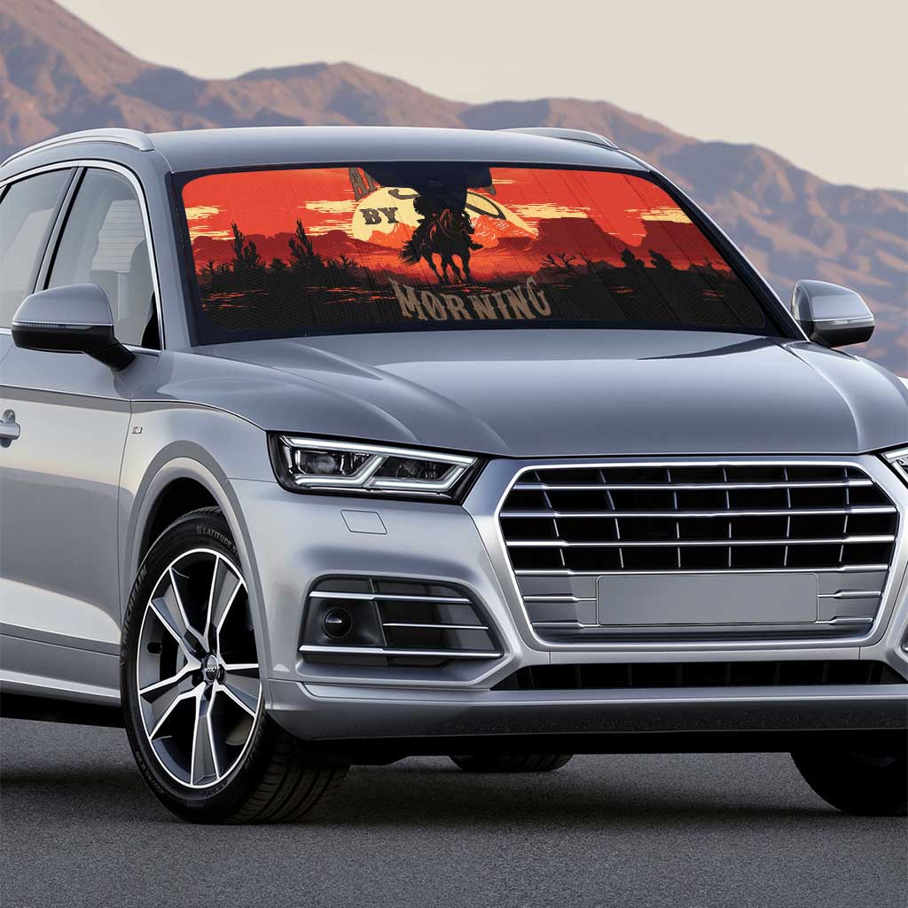 Rodeo Cowboy Auto Sun Shade Amarillo By Morning - Wonder Print Shop