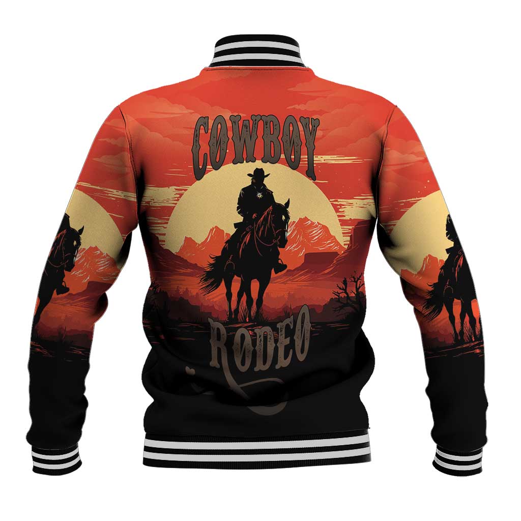 Rodeo Cowboy Baseball Jacket Amarillo By Morning - Wonder Print Shop
