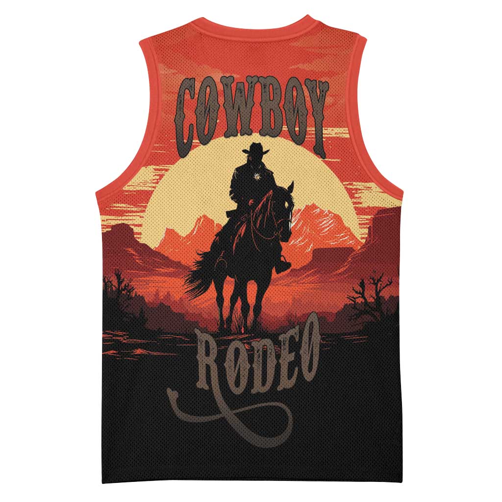 Rodeo Cowboy Basketball Jersey Amarillo By Morning - Wonder Print Shop