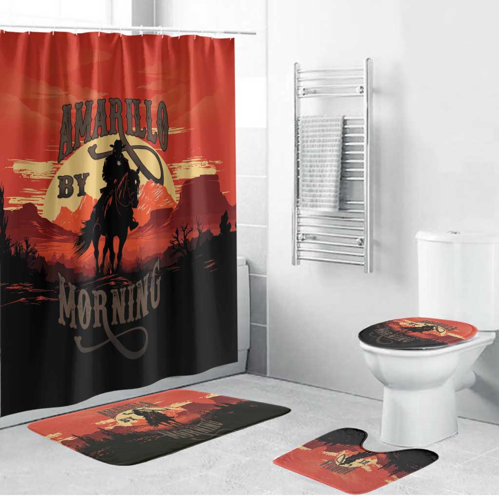 Rodeo Cowboy Bathroom Set Amarillo By Morning - Wonder Print Shop