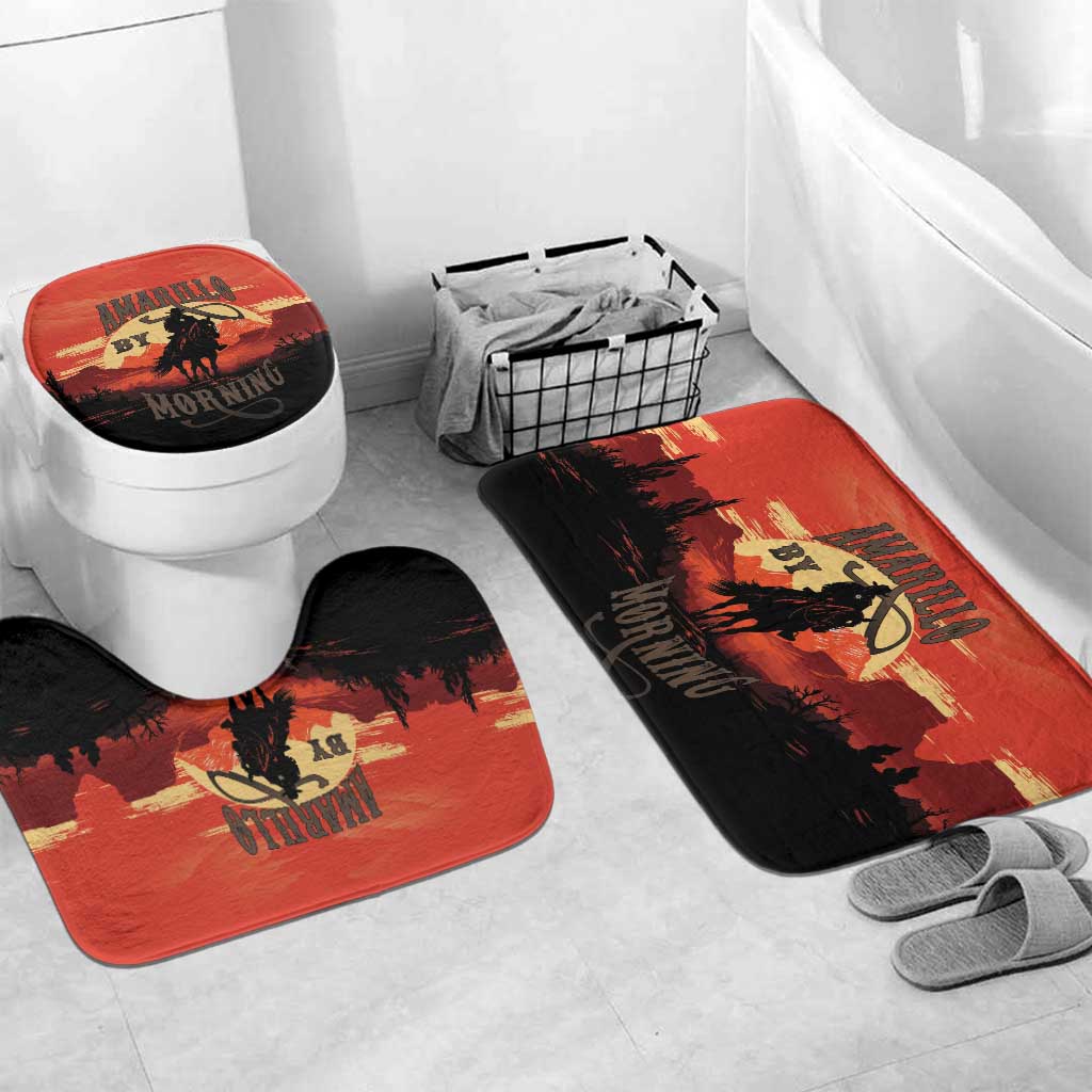 Rodeo Cowboy Bathroom Set Amarillo By Morning - Wonder Print Shop