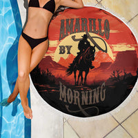 Rodeo Cowboy Beach Blanket Amarillo By Morning - Wonder Print Shop