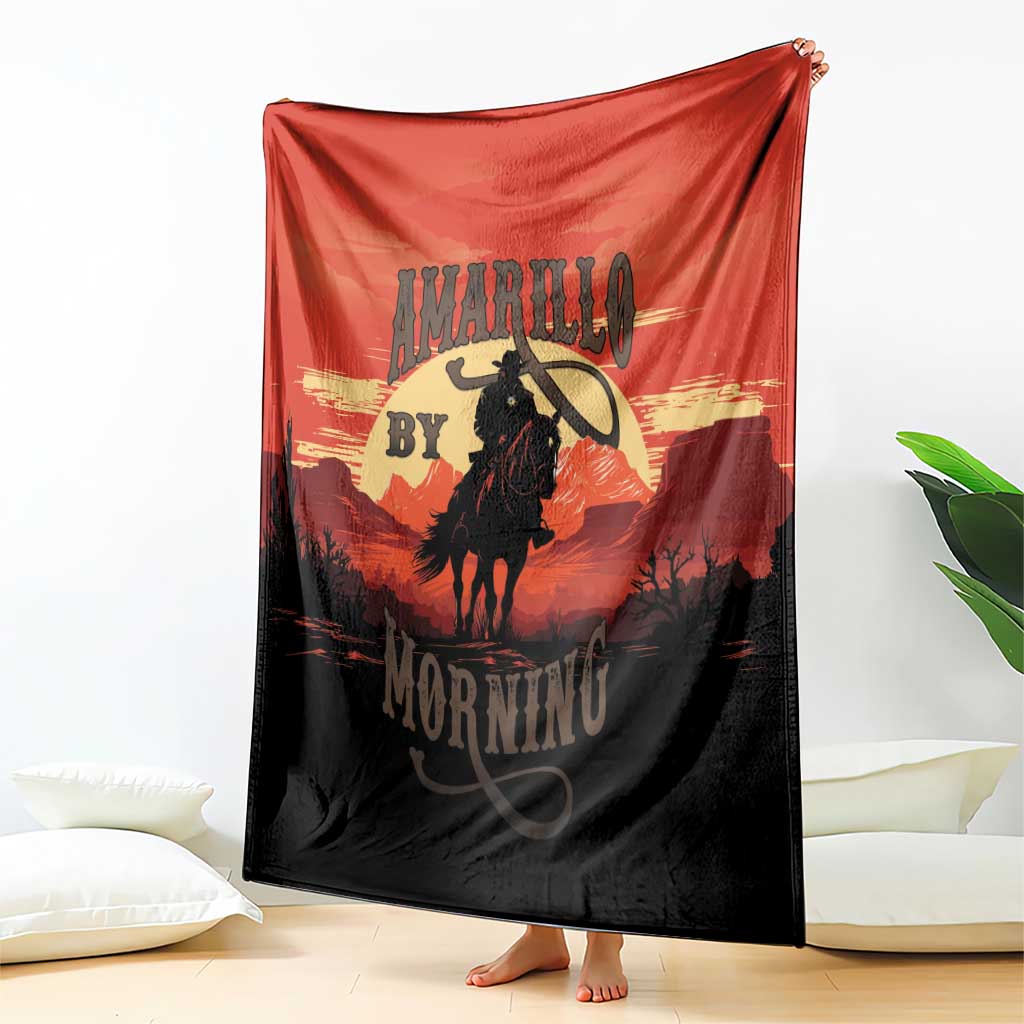 Rodeo Cowboy Blanket Amarillo By Morning - Wonder Print Shop