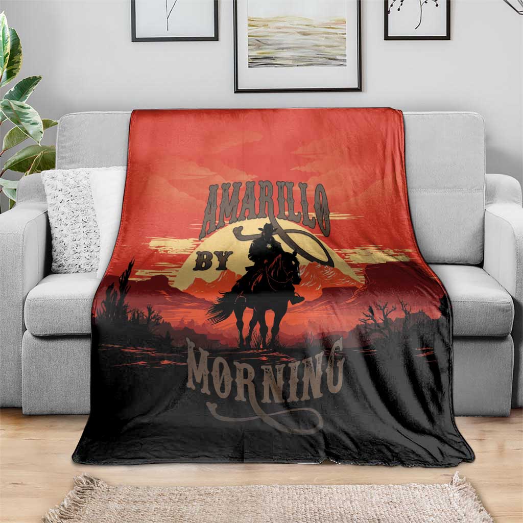 Rodeo Cowboy Blanket Amarillo By Morning - Wonder Print Shop