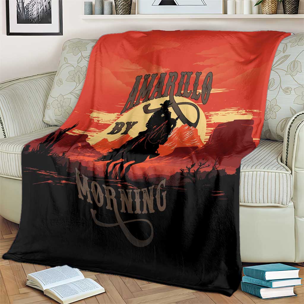 Rodeo Cowboy Blanket Amarillo By Morning - Wonder Print Shop