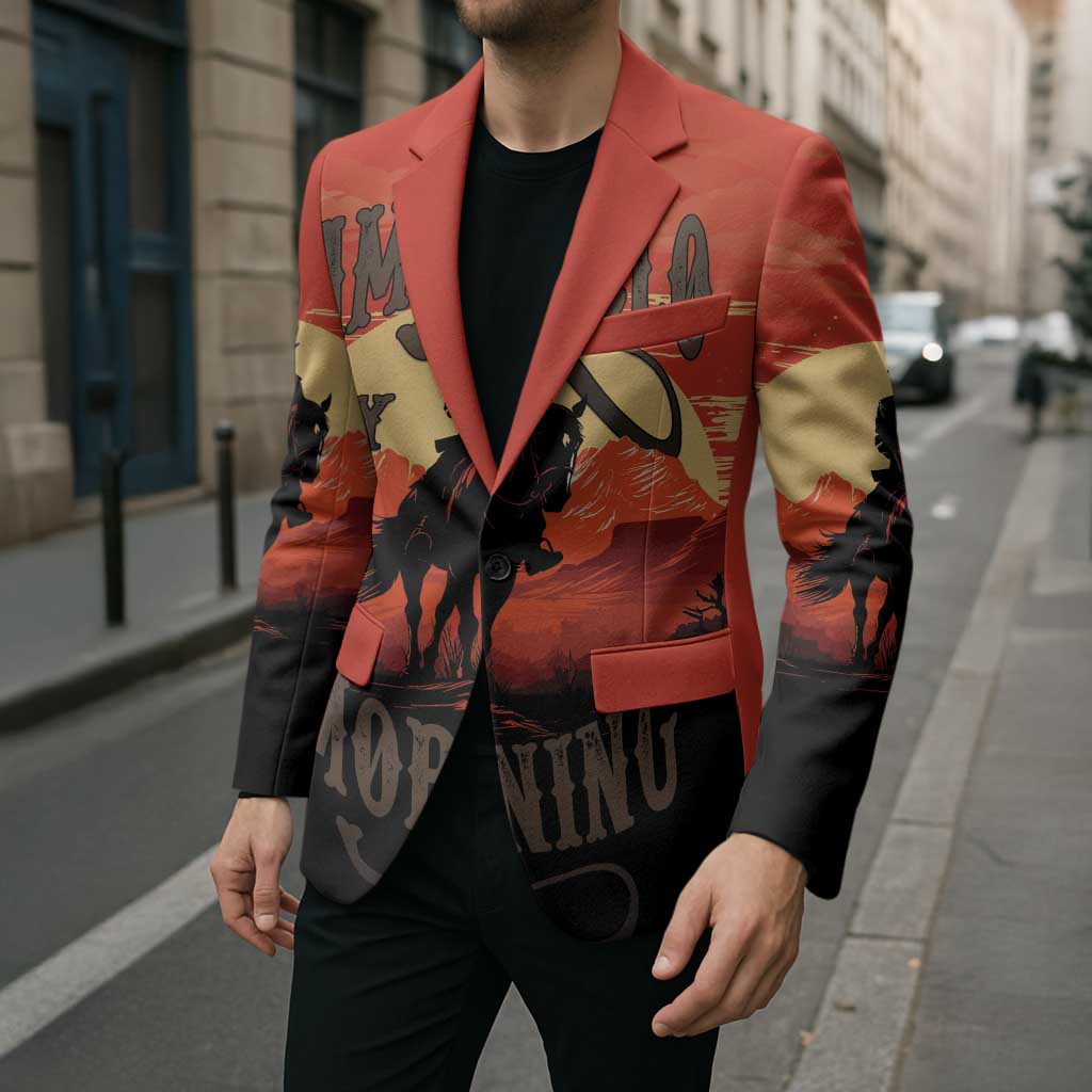 Rodeo Cowboy Blazer Amarillo By Morning - Wonder Print Shop