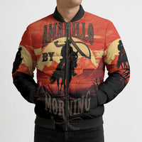 Rodeo Cowboy Bomber Puffer Jacket Amarillo By Morning - Wonder Print Shop