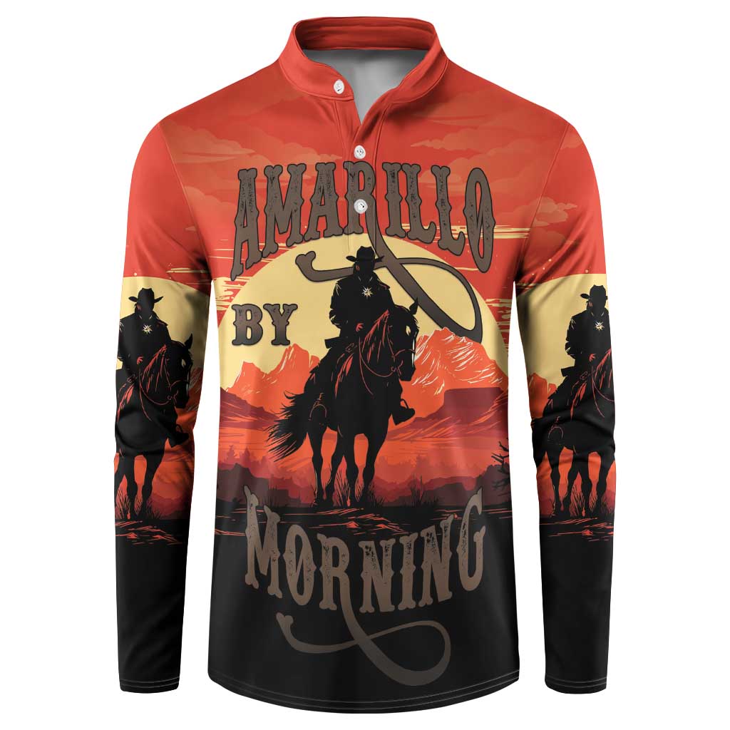 Rodeo Cowboy Button Sweatshirt Amarillo By Morning - Wonder Print Shop
