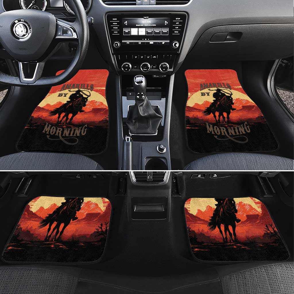 Rodeo Cowboy Car Mats Amarillo By Morning - Wonder Print Shop