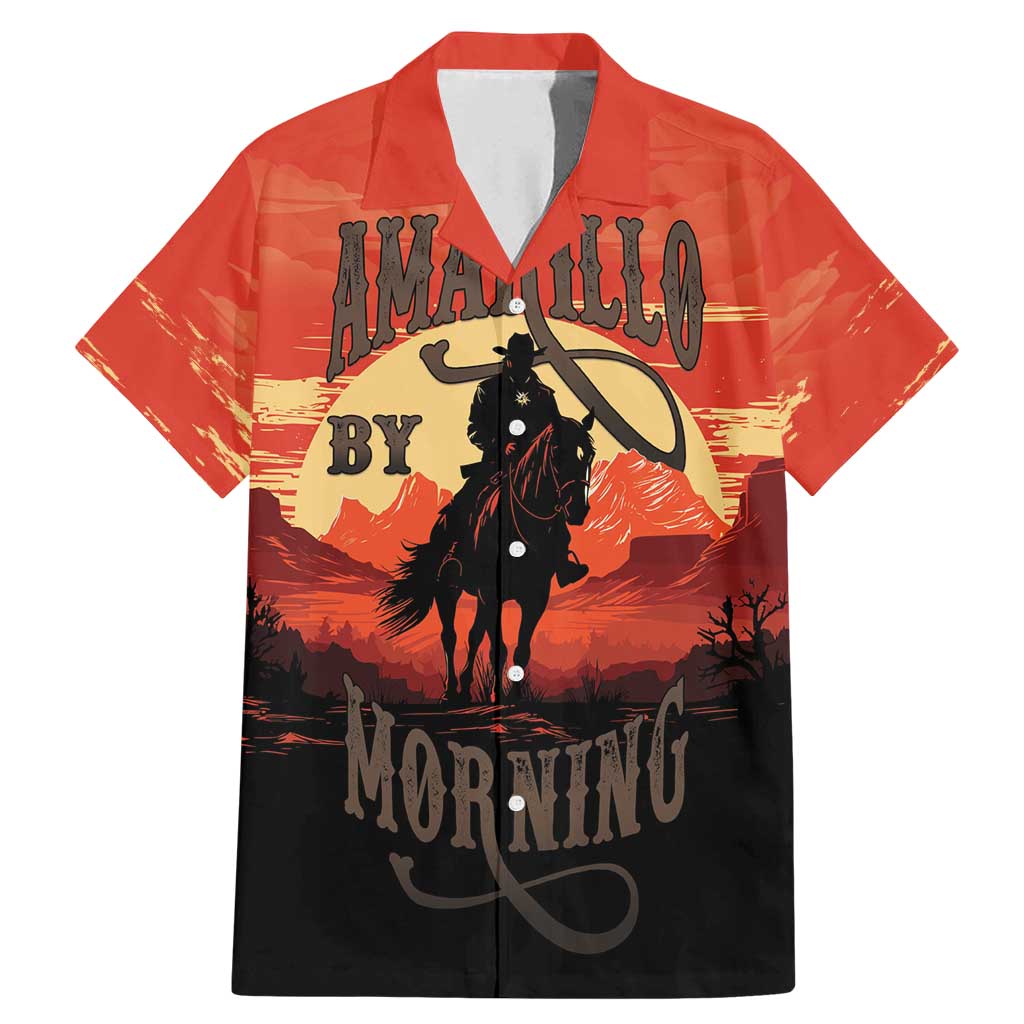 Rodeo Cowboy Family Matching Mermaid Dress and Hawaiian Shirt Amarillo By Morning - Wonder Print Shop
