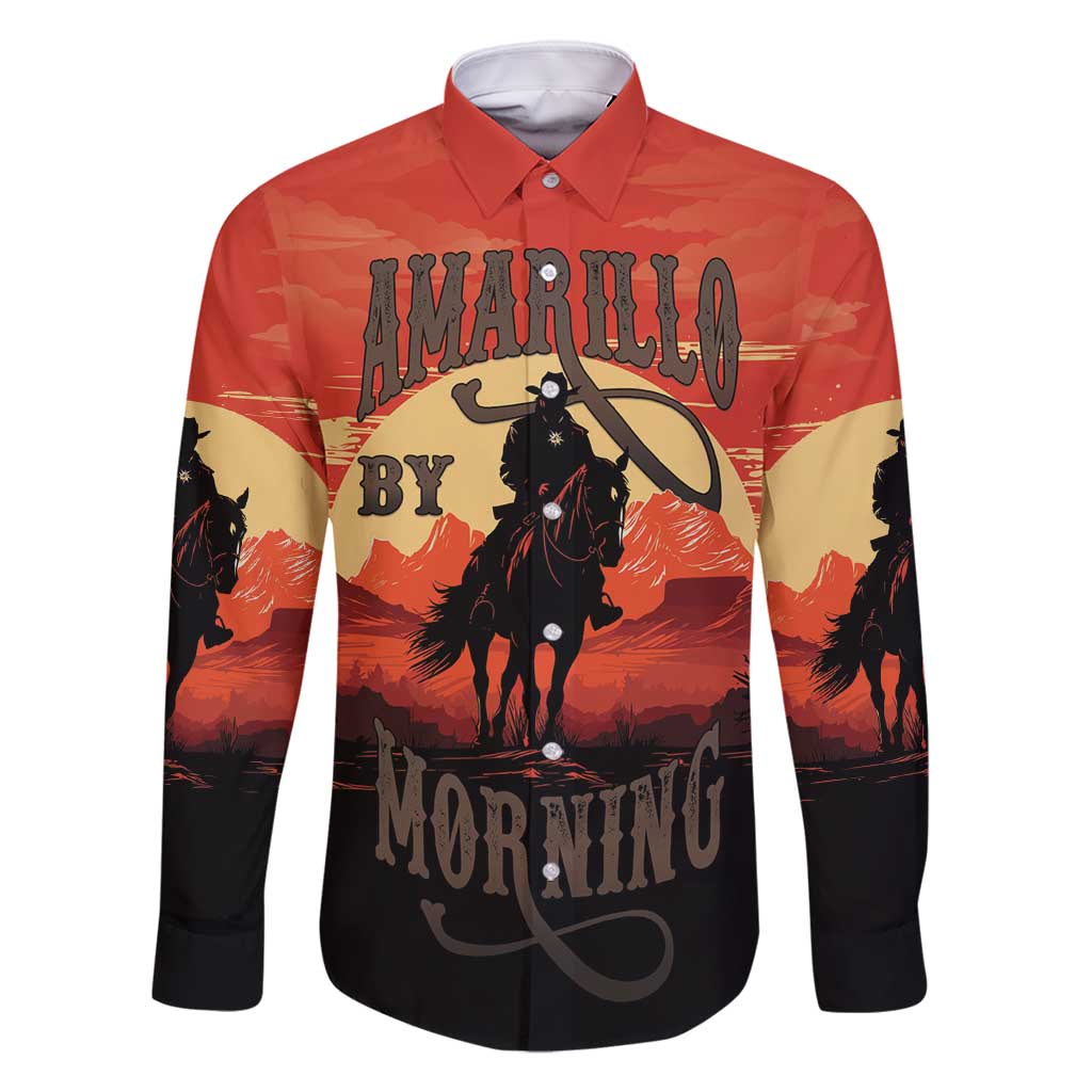 Rodeo Cowboy Family Matching Mermaid Dress and Hawaiian Shirt Amarillo By Morning - Wonder Print Shop