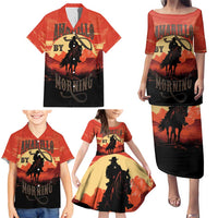 Rodeo Cowboy Family Matching Puletasi and Hawaiian Shirt Amarillo By Morning - Wonder Print Shop
