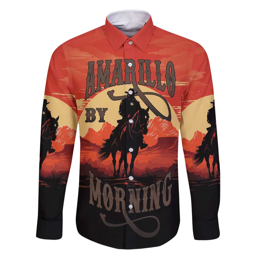 Rodeo Cowboy Family Matching Short Sleeve Bodycon Dress and Hawaiian Shirt Amarillo By Morning - Wonder Print Shop