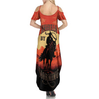 Rodeo Cowboy Family Matching Summer Maxi Dress and Hawaiian Shirt Amarillo By Morning - Wonder Print Shop