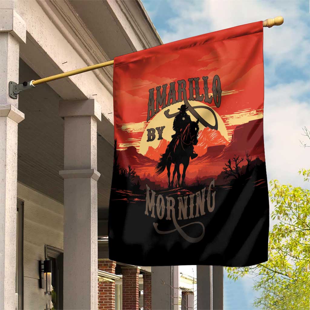 Rodeo Cowboy Garden Flag Amarillo By Morning - Wonder Print Shop