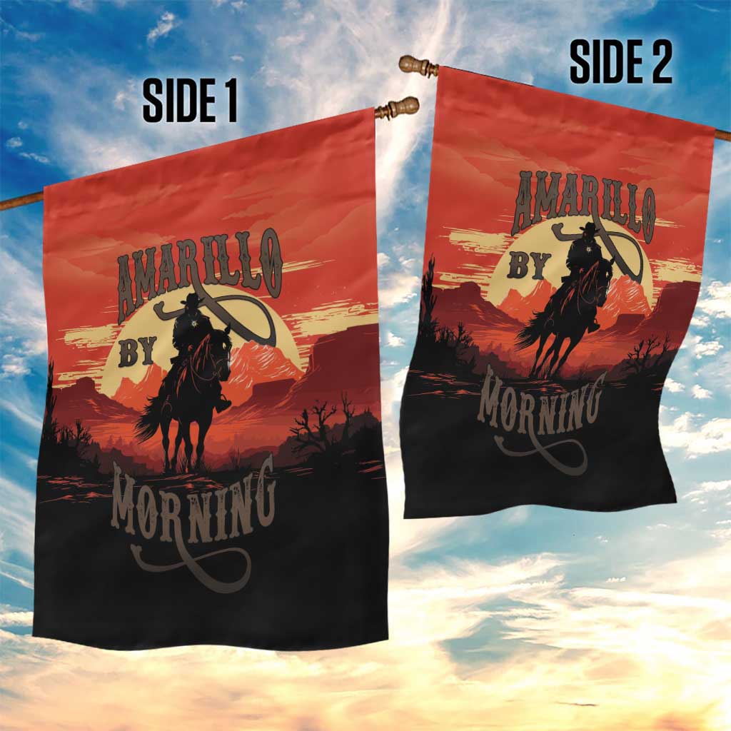 Rodeo Cowboy Garden Flag Amarillo By Morning - Wonder Print Shop