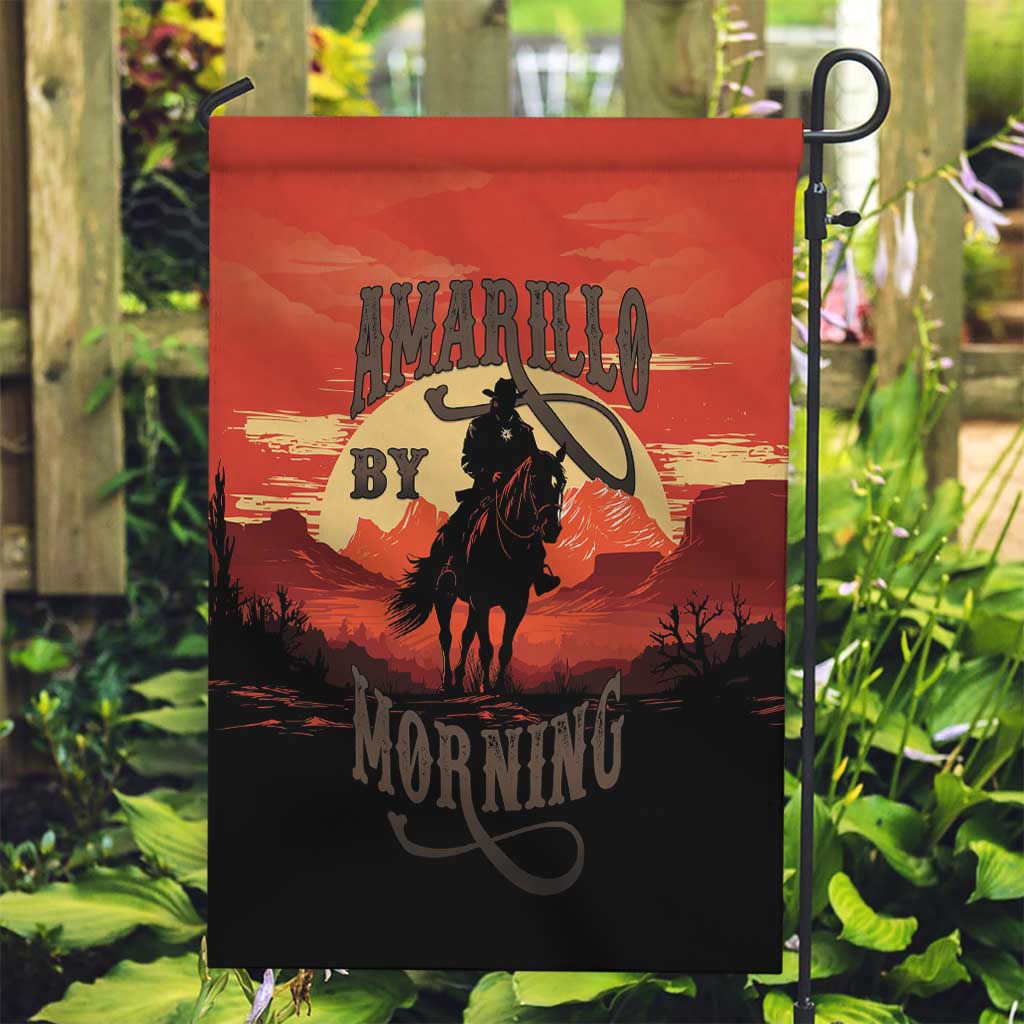 Rodeo Cowboy Garden Flag Amarillo By Morning - Wonder Print Shop
