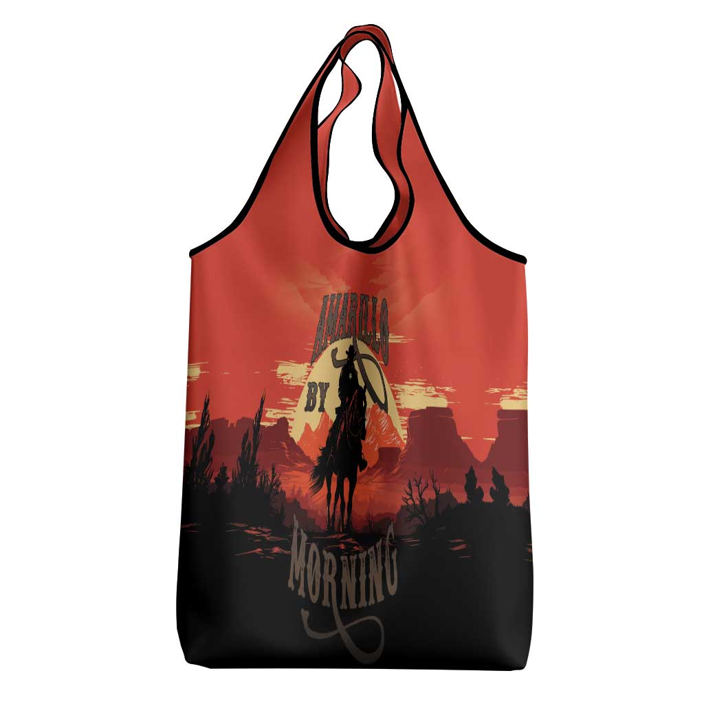 Rodeo Cowboy Grocery Bag Amarillo By Morning - Wonder Print Shop