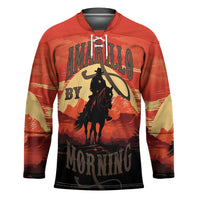 Rodeo Cowboy Hockey Jersey Amarillo By Morning - Wonder Print Shop