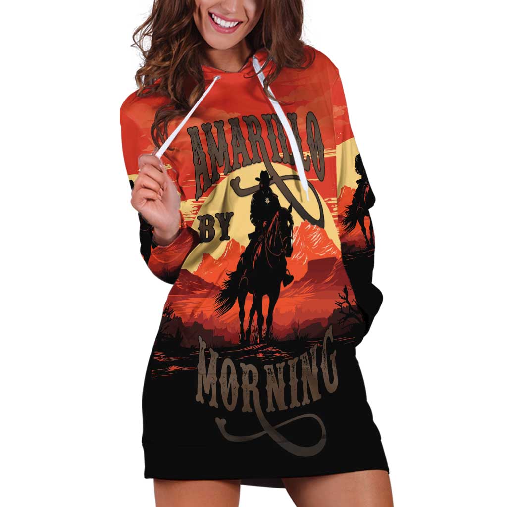 Rodeo Cowboy Hoodie Dress Amarillo By Morning - Wonder Print Shop