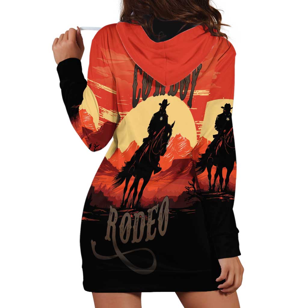 Rodeo Cowboy Hoodie Dress Amarillo By Morning - Wonder Print Shop