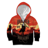 Rodeo Cowboy Kid Hoodie Amarillo By Morning - Wonder Print Shop