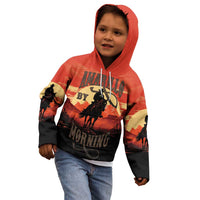 Rodeo Cowboy Kid Hoodie Amarillo By Morning - Wonder Print Shop