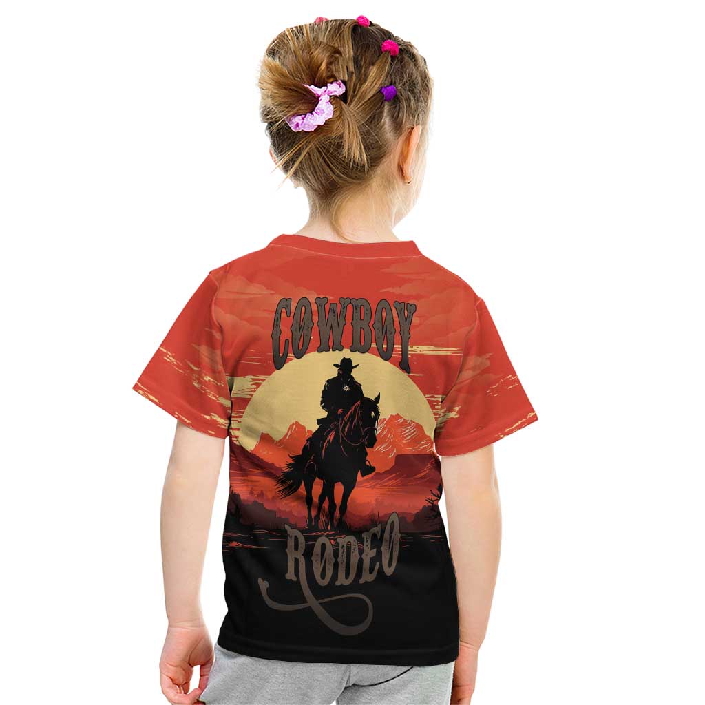Rodeo Cowboy Kid T Shirt Amarillo By Morning - Wonder Print Shop