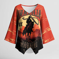 Rodeo Cowboy Kimono Sleeve Blouse Amarillo By Morning - Wonder Print Shop