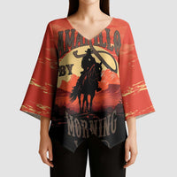 Rodeo Cowboy Kimono Sleeve Blouse Amarillo By Morning - Wonder Print Shop