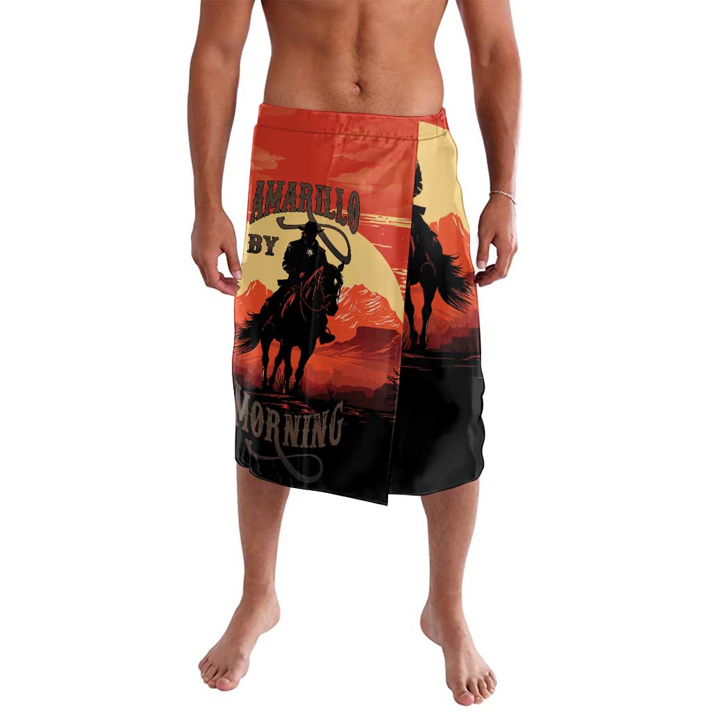 Rodeo Cowboy Lavalava Amarillo By Morning - Wonder Print Shop