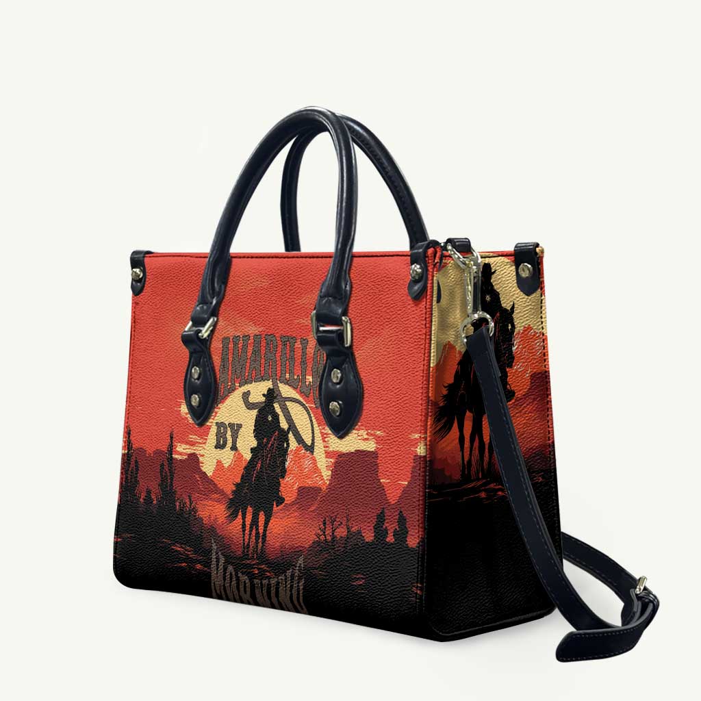 Rodeo Cowboy Leather Bag Amarillo By Morning - Wonder Print Shop