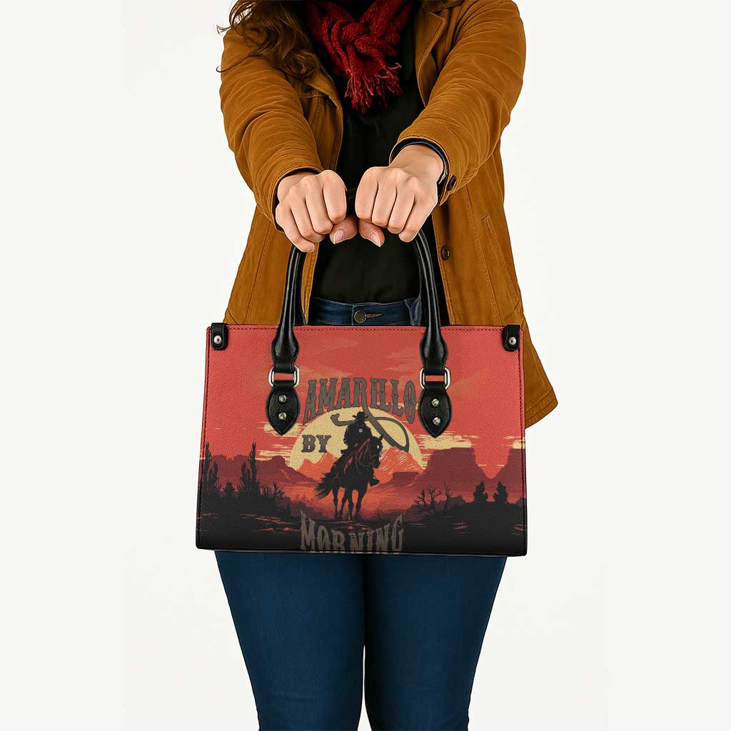 Rodeo Cowboy Leather Bag Amarillo By Morning - Wonder Print Shop