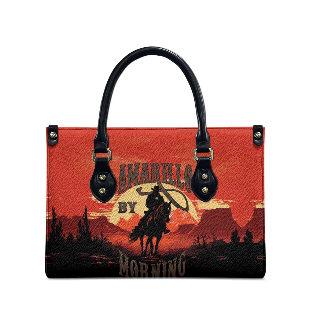 Rodeo Cowboy Leather Bag Amarillo By Morning - Wonder Print Shop