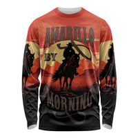 Rodeo Cowboy Long Sleeve Shirt Amarillo By Morning - Wonder Print Shop