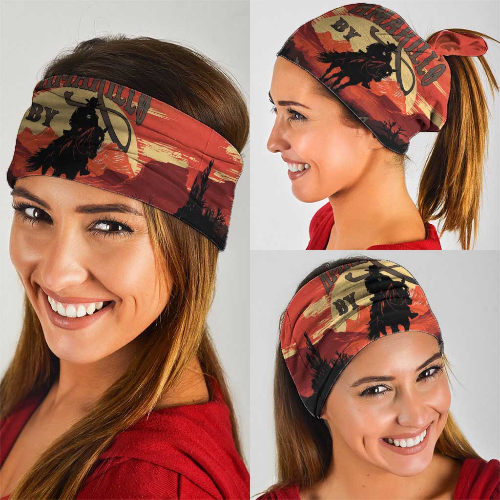 Rodeo Cowboy Neck Gaiter Amarillo By Morning - Wonder Print Shop