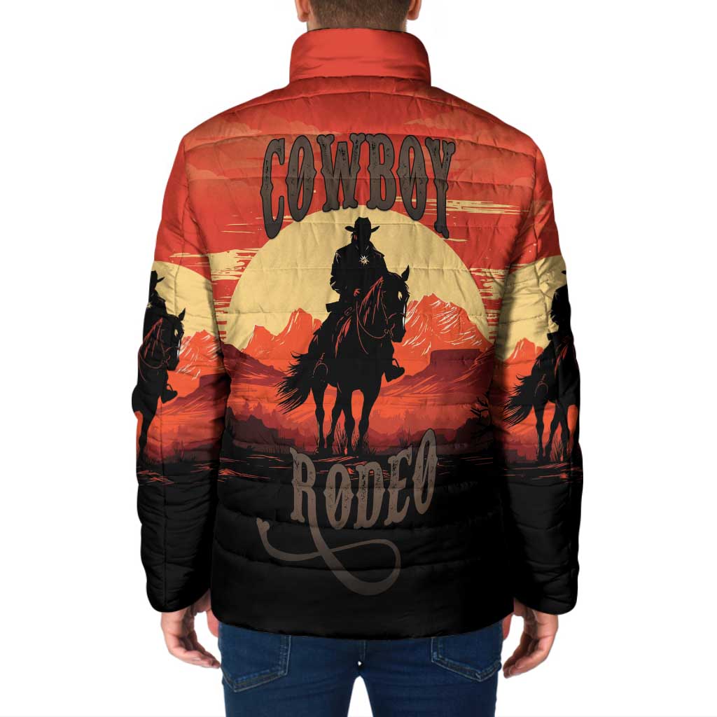 Rodeo Cowboy Padded Jacket Amarillo By Morning - Wonder Print Shop