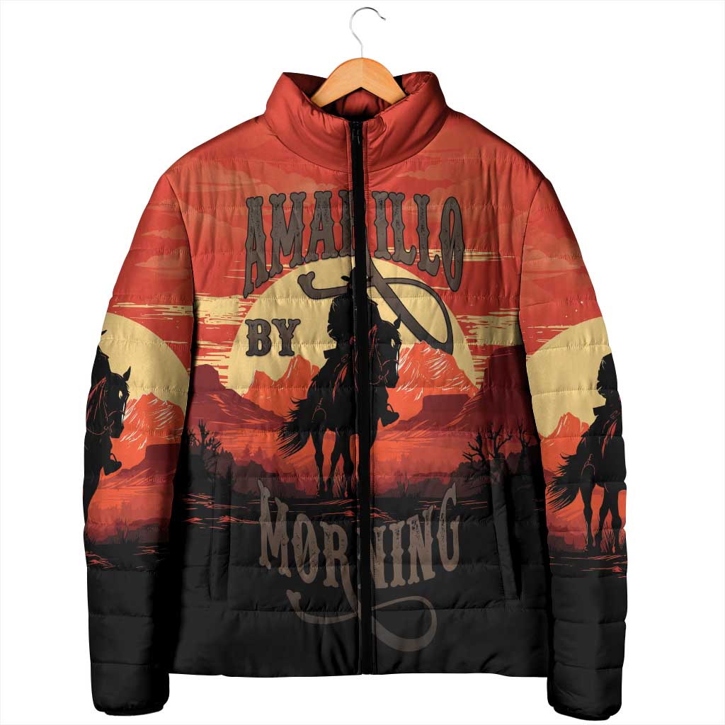 Rodeo Cowboy Padded Jacket Amarillo By Morning - Wonder Print Shop