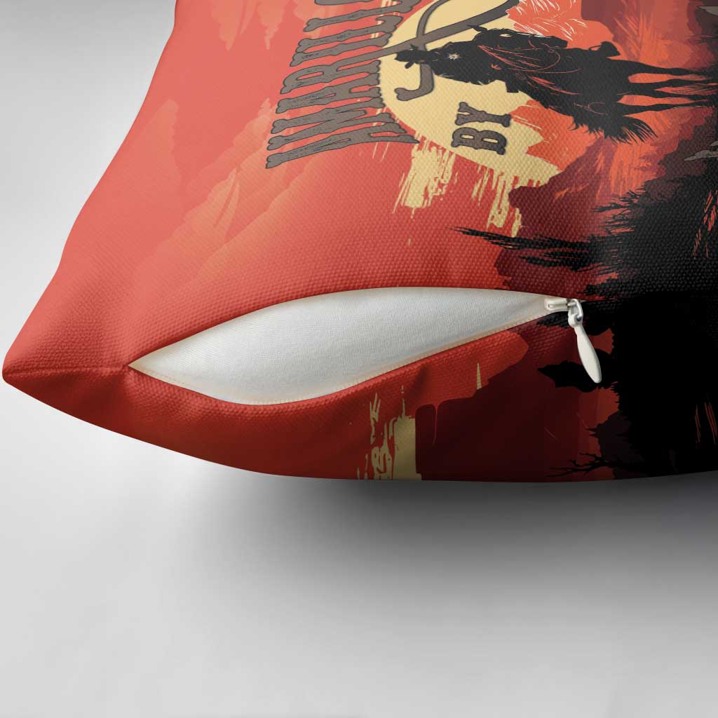 Rodeo Cowboy Pillow Cover Amarillo By Morning - Wonder Print Shop