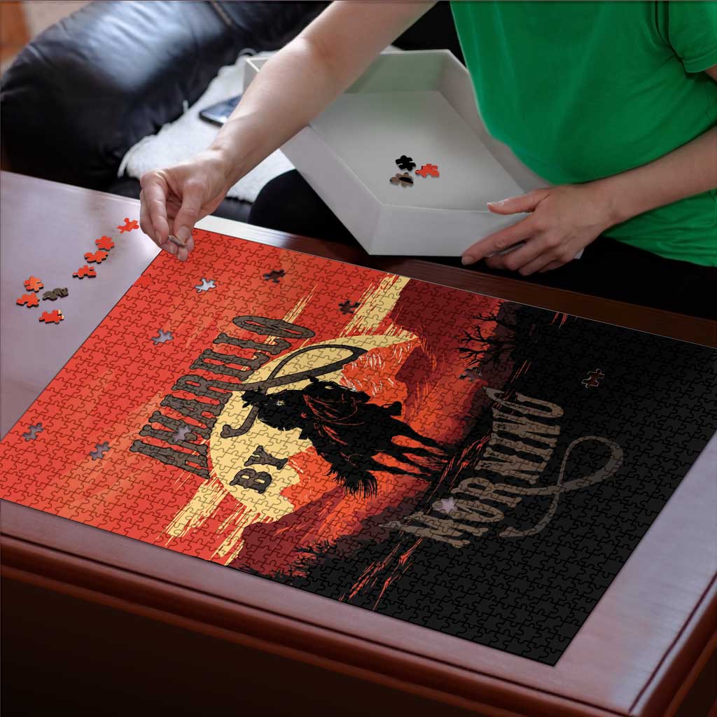Rodeo Cowboy Puzzle Amarillo By Morning - Wonder Print Shop