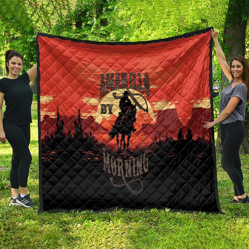 Rodeo Cowboy Quilt Amarillo By Morning - Wonder Print Shop