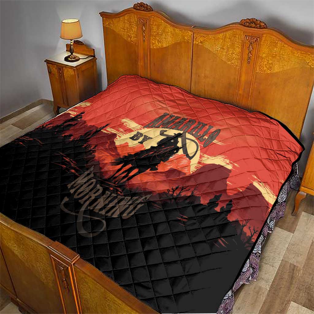 Rodeo Cowboy Quilt Amarillo By Morning - Wonder Print Shop