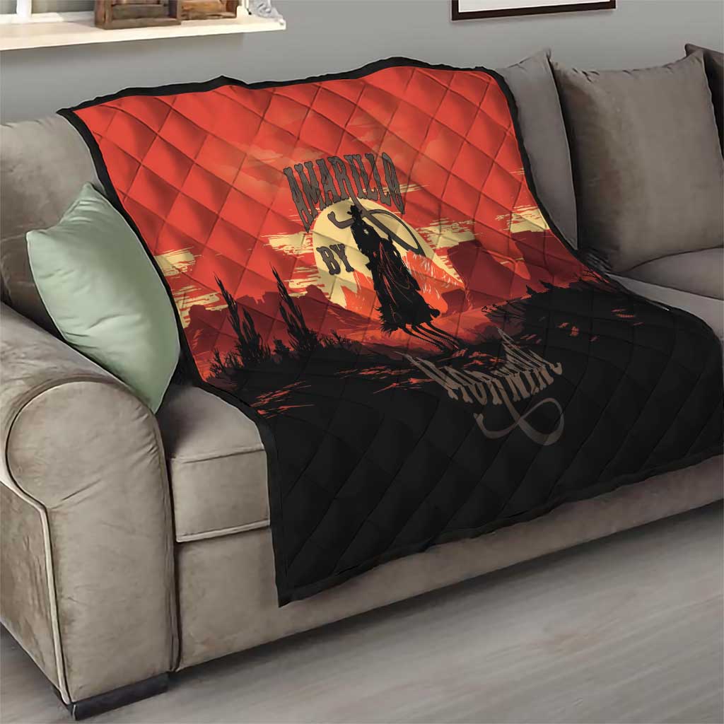 Rodeo Cowboy Quilt Amarillo By Morning - Wonder Print Shop