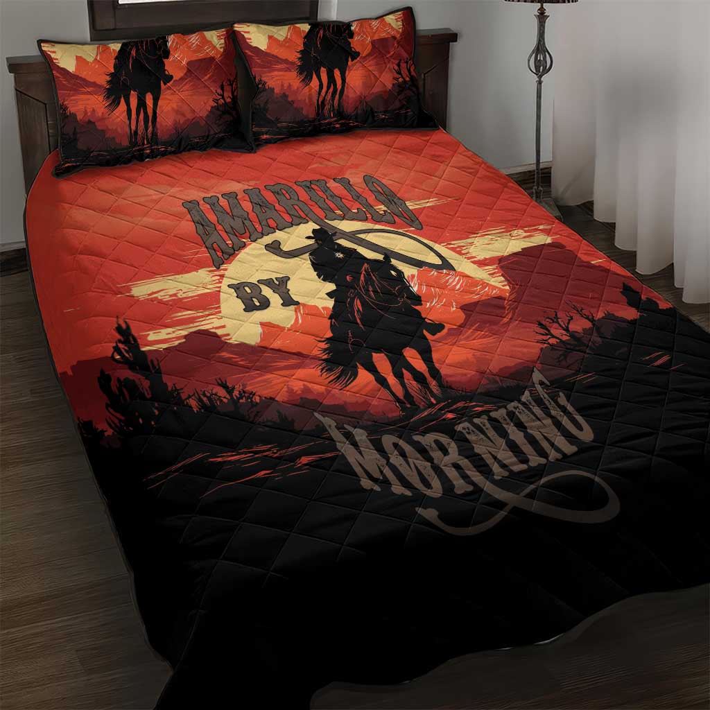 Rodeo Cowboy Quilt Bed Set Amarillo By Morning - Wonder Print Shop