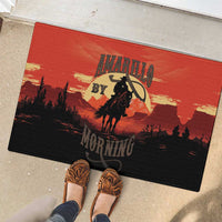 Rodeo Cowboy Rubber Doormat Amarillo By Morning - Wonder Print Shop