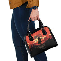 Rodeo Cowboy Shoulder Handbag Amarillo By Morning - Wonder Print Shop