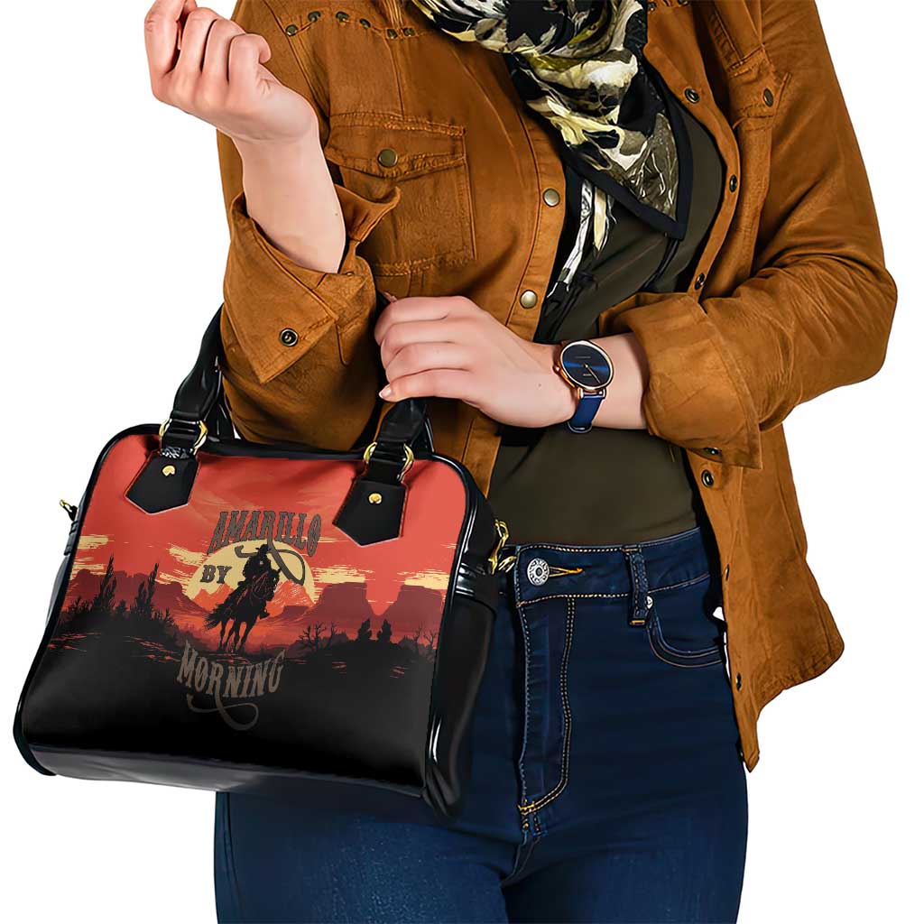 Rodeo Cowboy Shoulder Handbag Amarillo By Morning - Wonder Print Shop